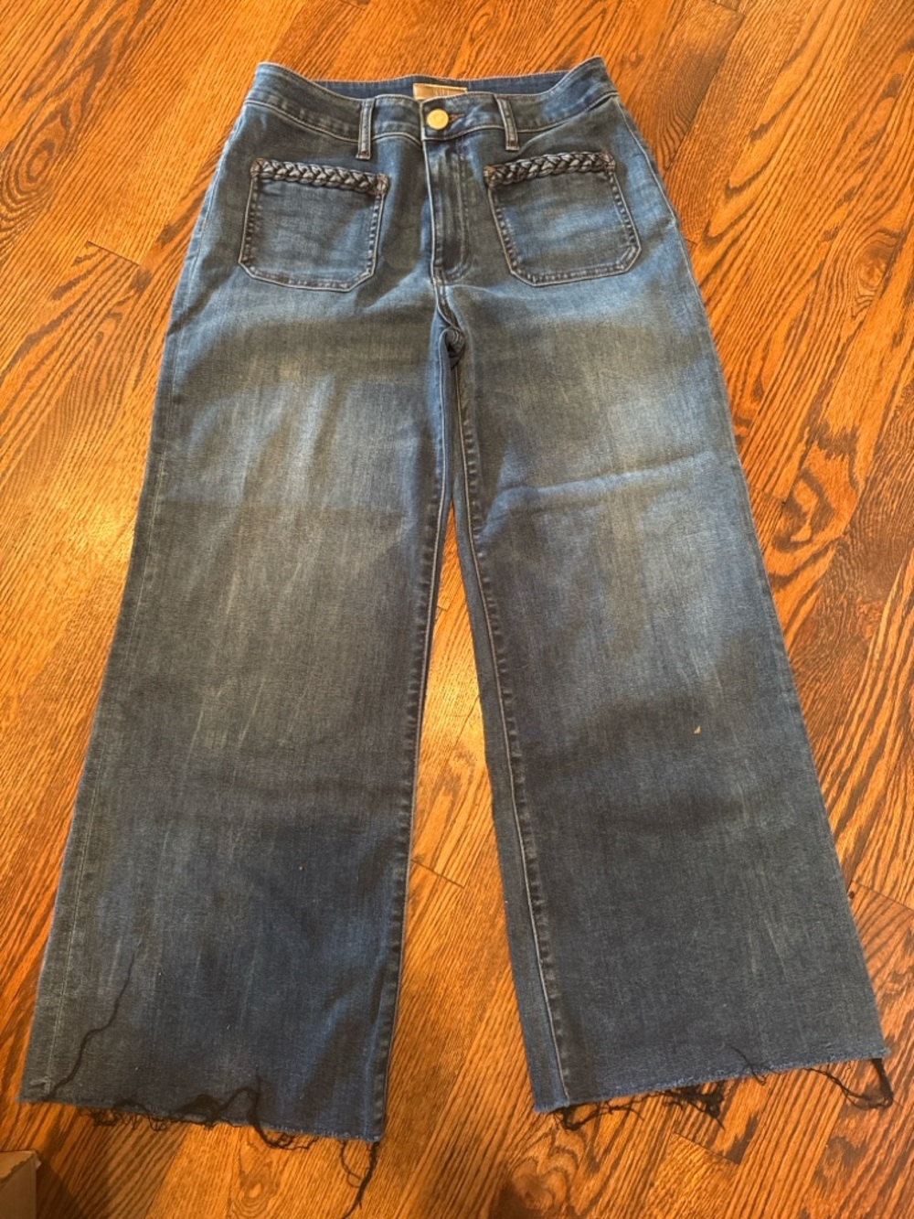 Kut from the Kloth Dark Blue Denim Jeans with Branded Waist Patch